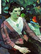 Paul Gauguin Portrait of a Woman with a Still Life by Cezanne USA oil painting reproduction